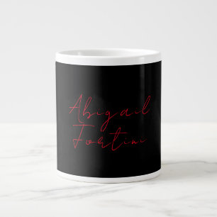 Beruflich-minimalistisch-rot-modern Jumbo-Tasse