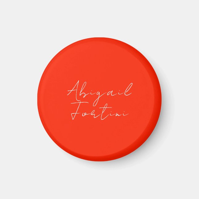 Beruflich-minimalistisch-rot-modern Magnet (Vorne)