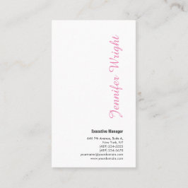 Beruflich minimalistisch weiblich schlicht elegant visitenkarte