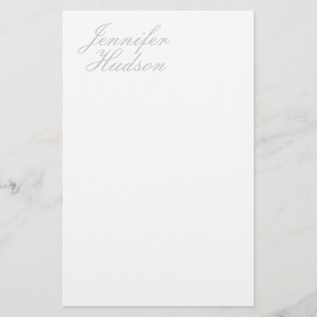 Beruflich-minimalistischer moderner Kalligraphiena Briefpapier (Vorderseite)