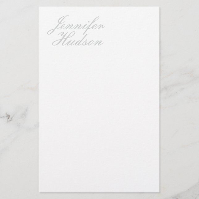 Beruflich-minimalistischer moderner Kalligraphiena Briefpapier (Vorderseite)