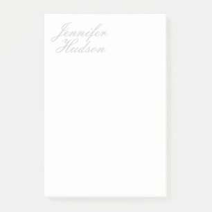 Beruflich-minimalistischer moderner Kalligraphiena Post-it Klebezettel