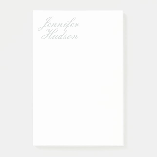 Beruflich-minimalistischer moderner Kalligraphiena Post-it Klebezettel (Vorderseite)