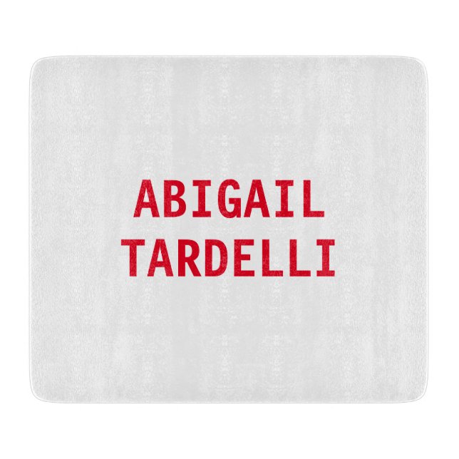 Beruflich minimalistischer moderner schlichter Nam Schneidebrett (Vorderseite)