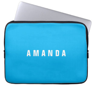 Beruflich minimalistisches modernes Blau fügt Ihre Laptopschutzhülle