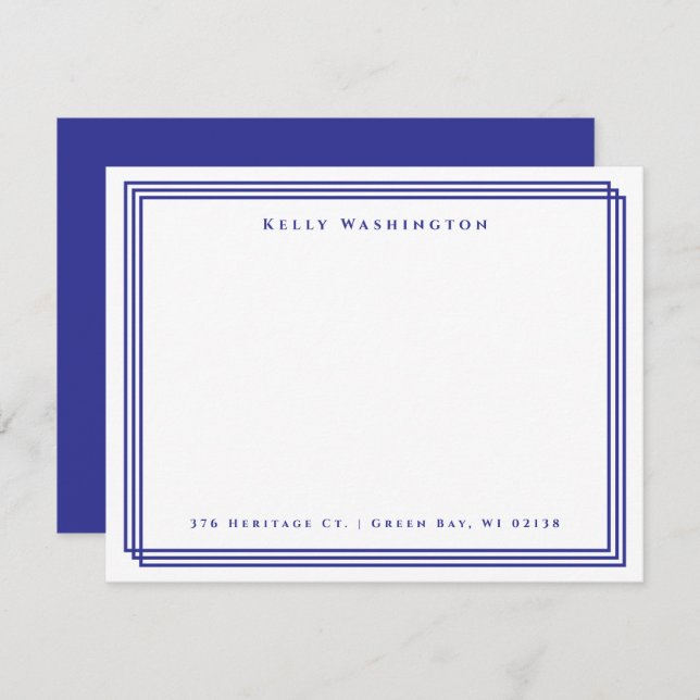 Beruflich Mitteilungskarte (Vorne/Hinten)