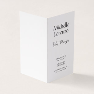 Beruflich Modern, einfach, Schlicht, schwarz und w Visitenkarten