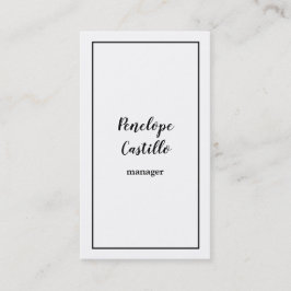 Beruflich Modern, einfach und Schlicht handschrift Visitenkarte