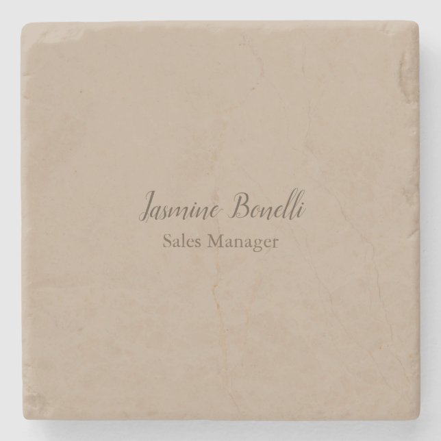 Beruflich modern Minimalistisch Steinuntersetzer (Vorderseite)