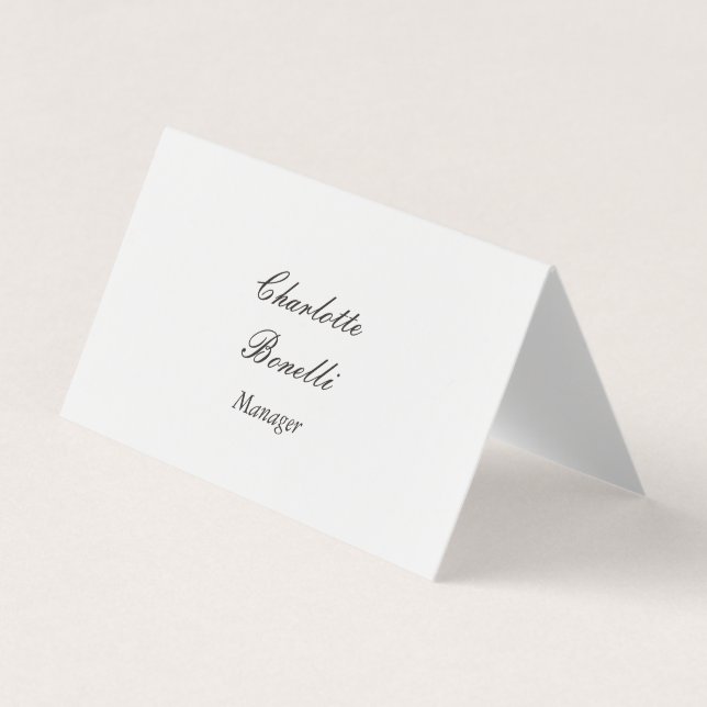 Beruflich modern Minimalistisch Visitenkarten (Vorderseite)
