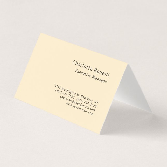 Beruflich modern Minimalistisch Visitenkarten (Vorderseite)