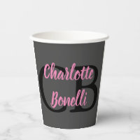 Beruflich Modern-Monogramm-Name Minimalistisch