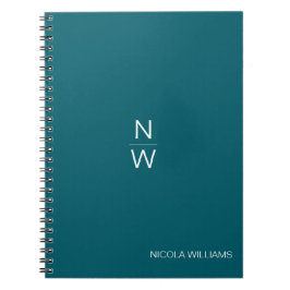 Beruflich Modern Simple Minimalistisch Dark Aquama Notizblock
