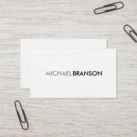 Beruflich Modern Simple WHITE Minimalistisch