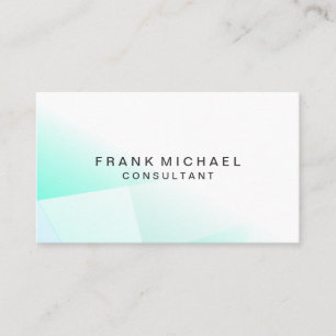 Beruflich-modern weiß und grün visitenkarte