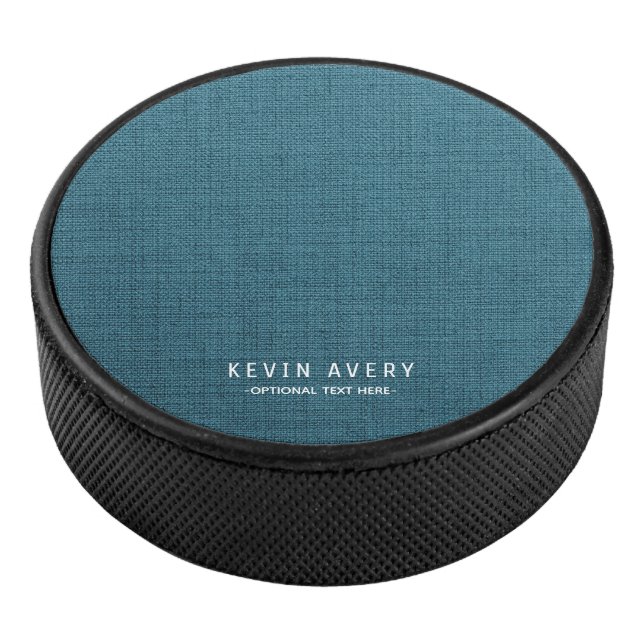 Beruflich moderne Blue Linen Texture Eishockey Puck (3/4)