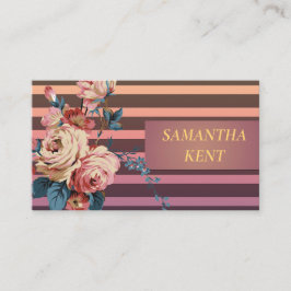 Beruflich Moderne, blühende Blüte Visitenkarte