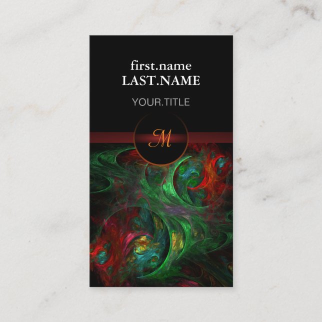 Beruflich Moderne Elegant Cool Genesis Green Visitenkarte (Vorderseite)