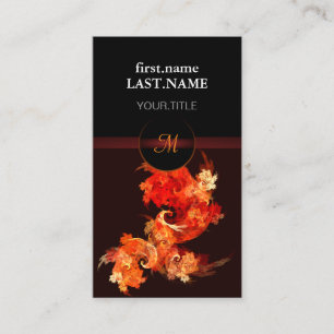 Beruflich Moderne Elegante Coole Feuervögel Visitenkarte