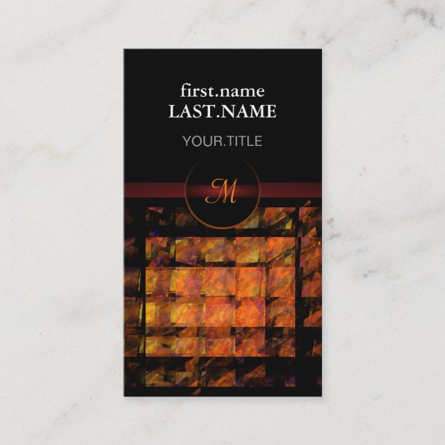 Beruflich Moderne Elegante Coole Mauer Visitenkarte (Vorderseite)