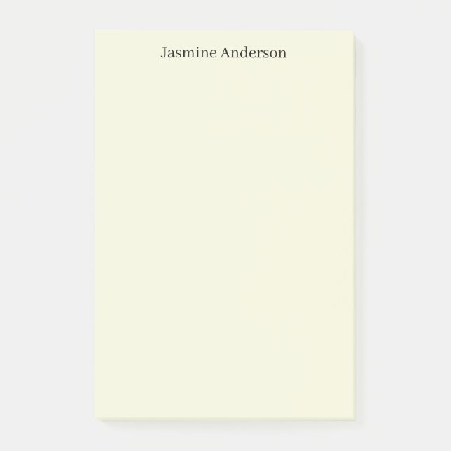 Beruflich Moderne Minimalistische Beigefarbenheit Post-it Klebezettel (Vorderseite)