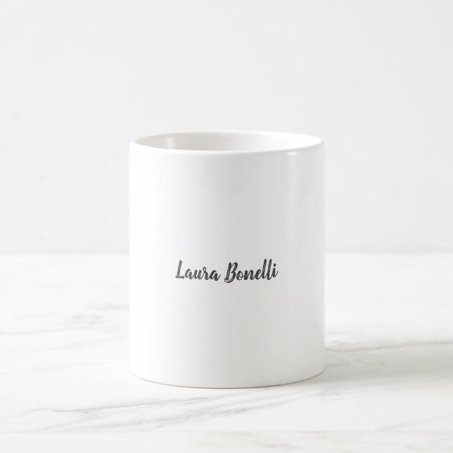 Beruflich moderne Minimalistische Bezeichnung Kall Kaffeetasse (Mittel)