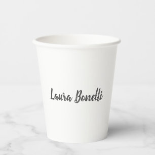 Beruflich moderne Minimalistische Bezeichnung Kall Pappbecher