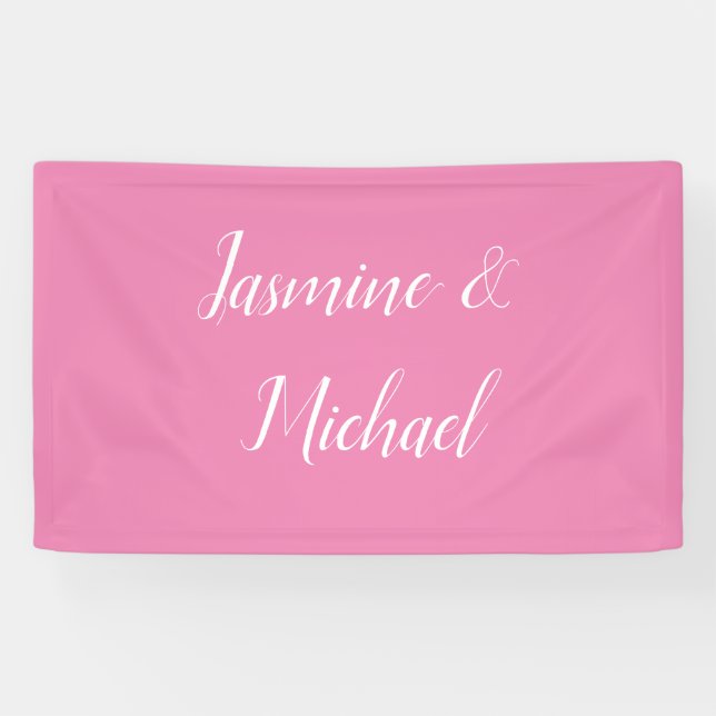 Beruflich Moderne Minimalistische Rosa Farbe Banner (Horizontal)
