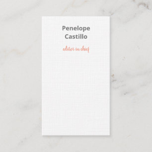 Beruflich Moderne, stilvolle Kalligraphie-Linen Visitenkarte