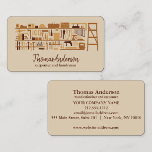 Beruflich Moderne Zuhause-Reparatur Handyman Visitenkarte