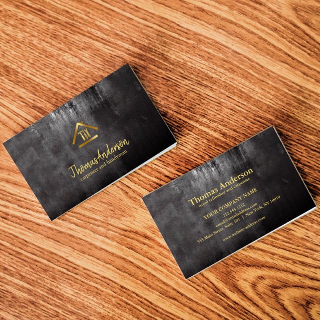 Beruflich Moderne Zuhause-Reparatur Handyman Visitenkarte (Carpenter and Handyman Business Card)