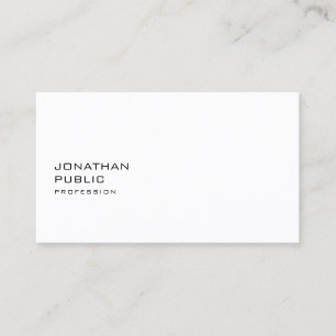 Beruflich Moderner Minimalistischer Sauberer Chic  Visitenkarte