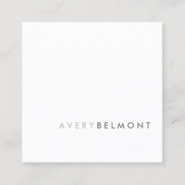 Beruflich Moderner, schlichter Minimalistischer Pl Quadratische Visitenkarte