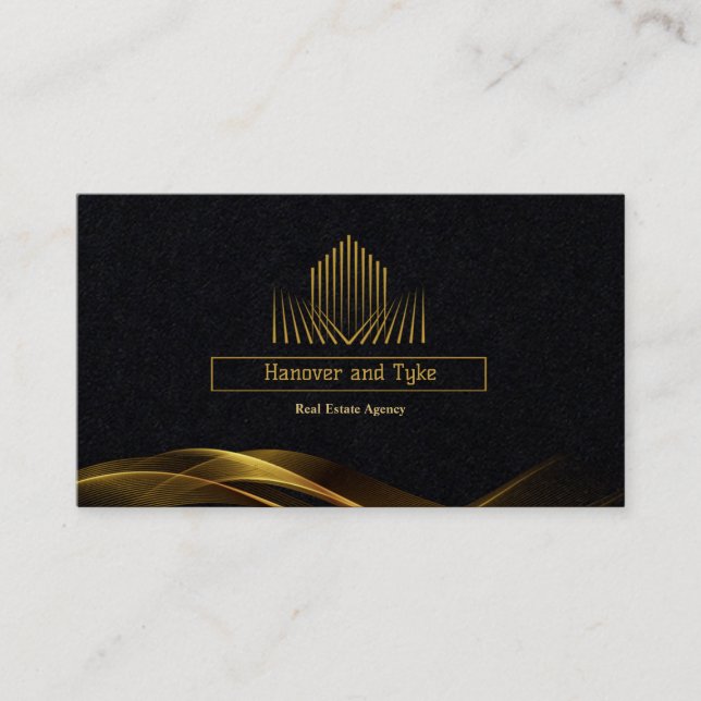 Beruflich Modernes, einfaches Schwarz Minimalistis Visitenkarte (Vorderseite)