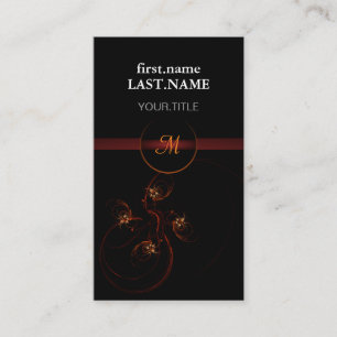 Beruflich Modernes Elegantes Cooles Dunkel Visitenkarte