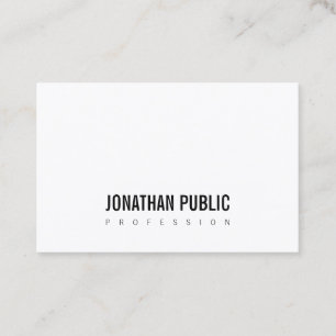 Beruflich Modernes Minimalistisches Elegantes BW S Visitenkarte