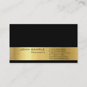 Beruflich Modernes Schlichtes Elegantes Gold Look  Visitenkarte