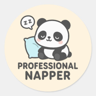 Beruflich Napper Panda Sticker