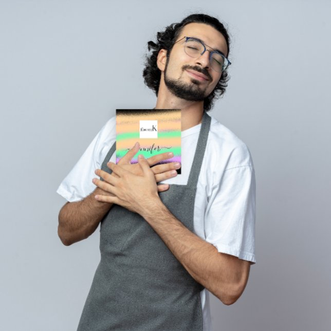 Beruflich Ombre Black Abstrakt Custom QR LOGO Quadratische Visitenkarte (Professional Ombre Black Abstract Custom QR LOGO Square Business Card)