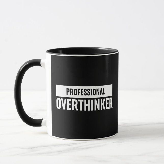Beruflich Overthinker Tasse (Links)