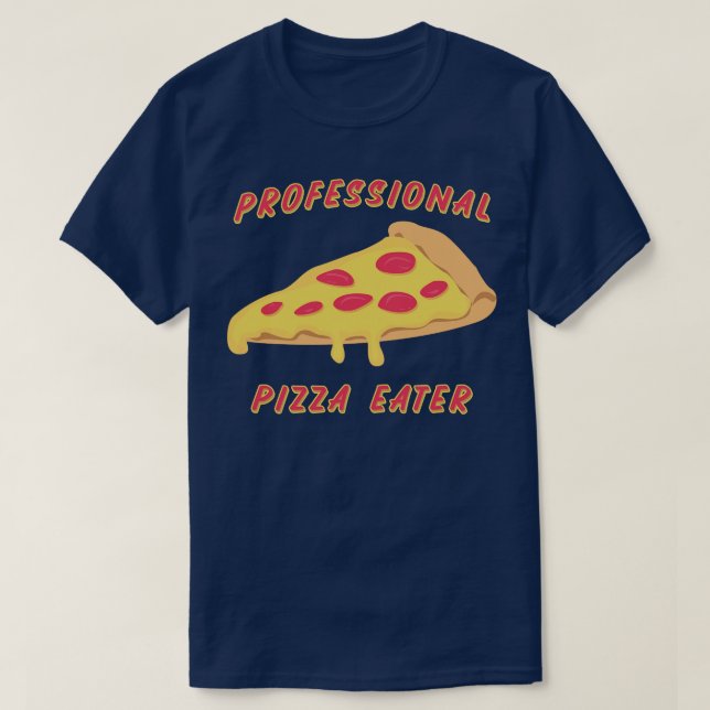 Beruflich Pizzaessen T-Shirt (Design vorne)