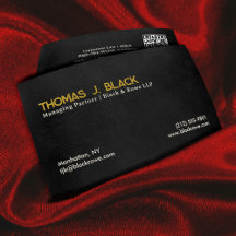 Beruflich Premium Gold Black Leder Modern QR