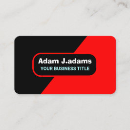 Beruflich (QR-Code) Modernes, helles Rot und Schwa Visitenkarte