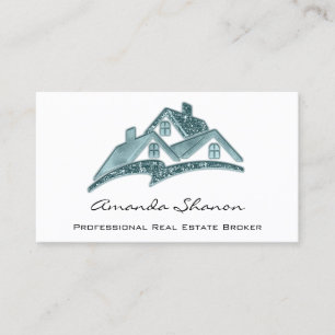 Beruflich Real Anwesen Agent Broker Aquamarines Ha Visitenkarte