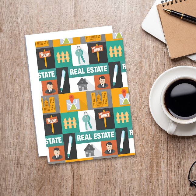 Beruflich Real Anwesen Agent Postkarte (Von Creator hochgeladen)