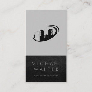 Beruflich Real Anwesen Ledertrimm Visitenkarte