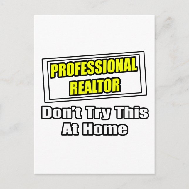 Beruflich Realtor...Joke Postkarte (Vorderseite)