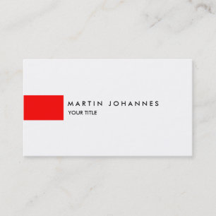 Beruflich Red White Profile Business Card Visitenkarte