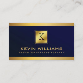 Beruflich Royal Blue Computer System Analyst Visitenkarte