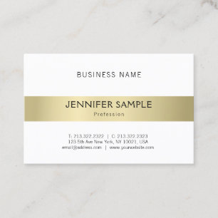 Beruflich sauber, Schlicht und elegant Gold Ausseh Visitenkarte